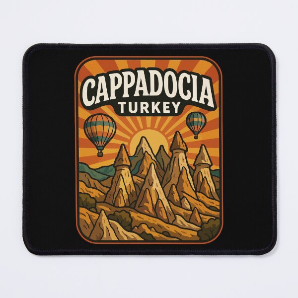 Item preview, Cappadocia Turkey Retro Vintage Travel designed and sold by TomFrontierArt.