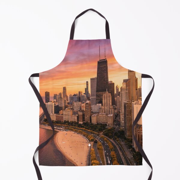 Item preview, Chicago Sunset over Lake Michigan designed and sold by WanderingLife.