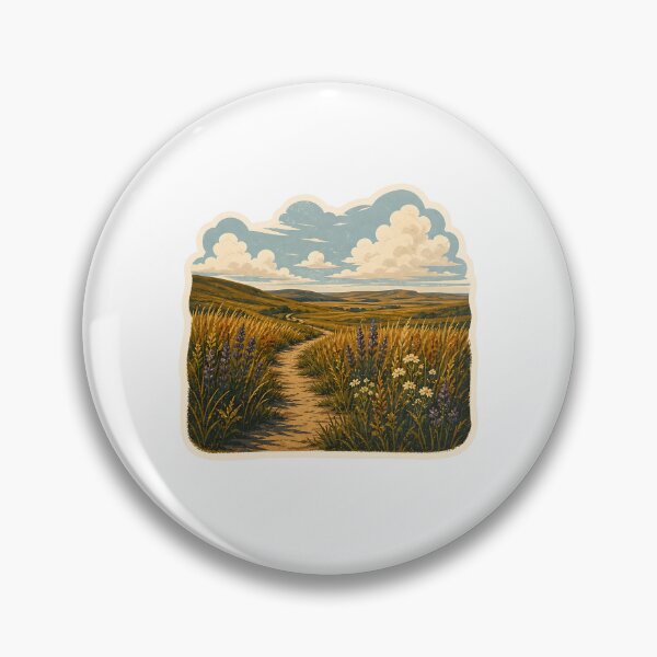 Item preview, Tallgrass Prairie National Preserve Watercolor designed and sold by ChemicalXShop.