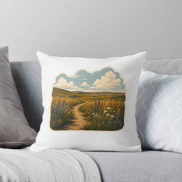 Item preview, Tallgrass Prairie National Preserve Watercolor designed and sold by ChemicalXShop.
