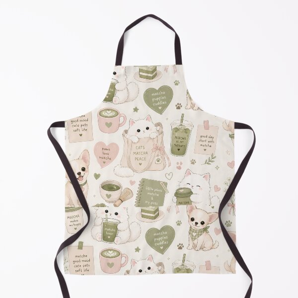 Item preview, Pastel Coffee Lover Cat & Dog Aesthetic | Cozy Gen Z Cute Animal Design designed and sold by flowerpower999.