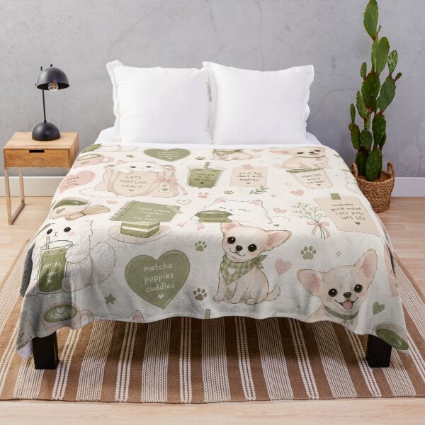 Item preview, Pastel Coffee Lover Cat & Dog Aesthetic | Cozy Gen Z Cute Animal Design designed and sold by flowerpower999.