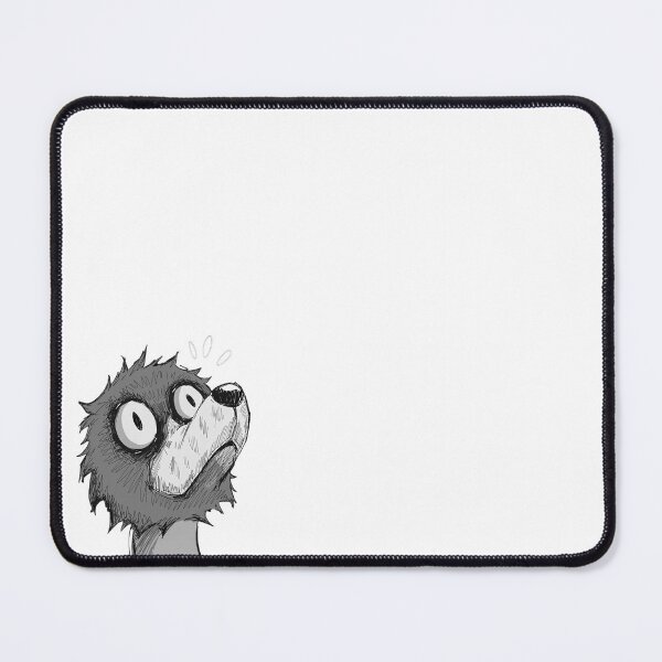Item preview, Funny Panic Dog Meme Monochrome Sketch Stickers designed and sold by artworkheart.