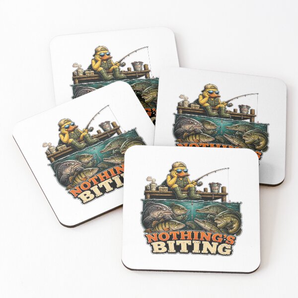 Item preview, Nothing's Biting Funny Fishing Duck designed and sold by Cavalier-org.