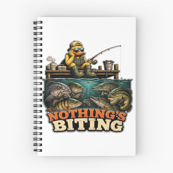 Item preview, Nothing's Biting Funny Fishing Duck designed and sold by Cavalier-org.