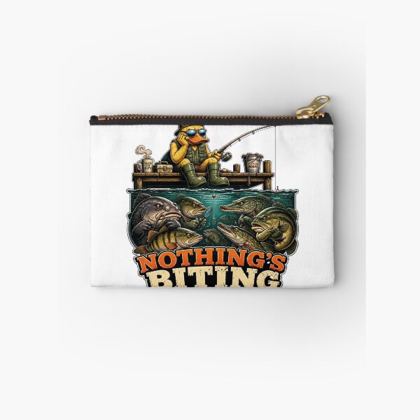 Item preview, Nothing's Biting Funny Fishing Duck designed and sold by Cavalier-org.