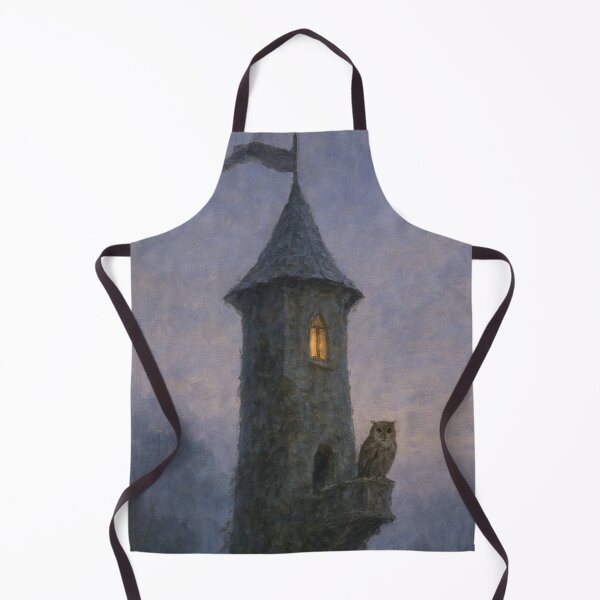 Item preview, Medieval Fantasy Art | Mist-Shrouded Watchtower at Twilight | Dark Enchanted Tower Art designed and sold by yeeted17.
