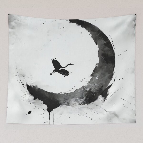 Item preview, Flight of the Ink Crane designed and sold by ONYX Pixee.