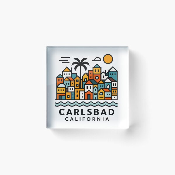 Item preview, Carlsbad California Minimal Art  designed and sold by OzzFrequency.