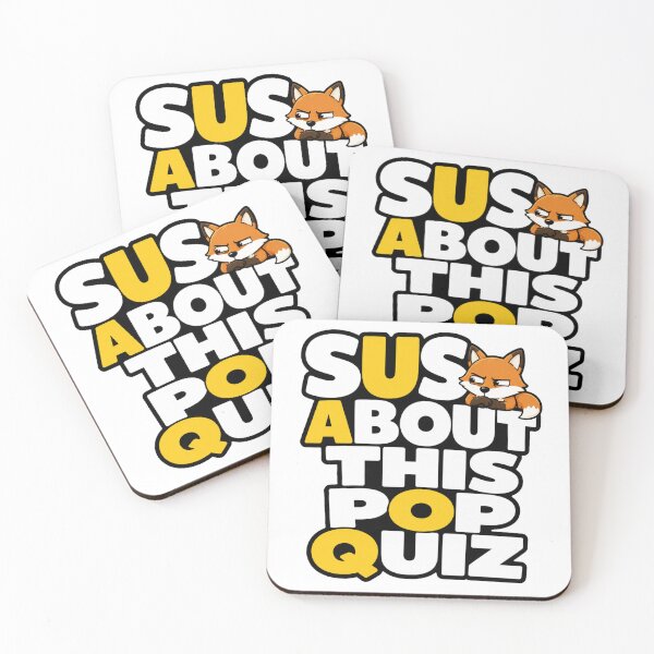 Item preview, Funny Fox Student Sticker | Sus About This Pop Quiz | Back to School Gift designed and sold by Moonveil_Studio.