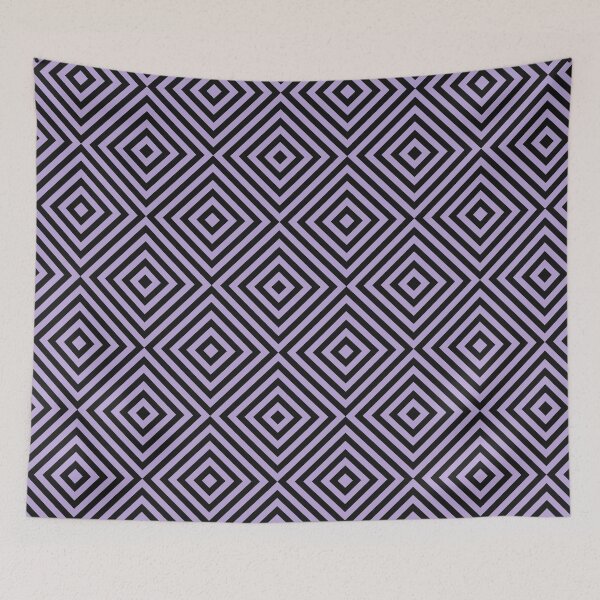 Item preview, Black And Lilac Chevron Burst Pattern designed and sold by pattern-archive.