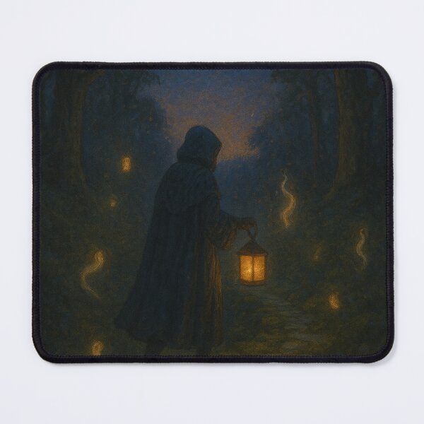 Item preview, Enchanted Forest Fantasy Art | Mossy Pathway to Twilight Realms | Magical Realm Painting designed and sold by yeeted17.