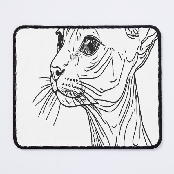 Item preview, Cornish Rex Cat Line Art | Minimalist Cat Outline Print designed and sold by VestraDesign.