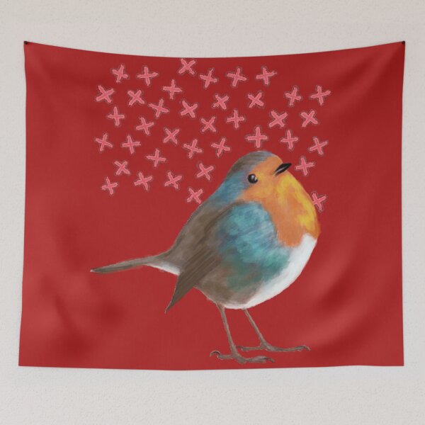 Item preview, Robin & crosses  designed and sold by PumpkinStudioPL.