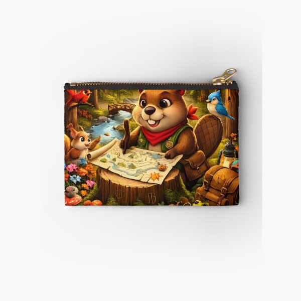Item preview, Happy Beaver Adventures – Beaver Map Explorer designed and sold by Clothes With Smiling Animals Walt Gral.