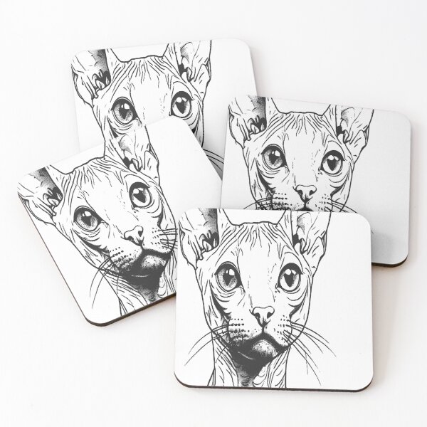 Item preview, Devon Rex Cat Line Art | Minimalist Cat Outline Print designed and sold by VestraDesign.