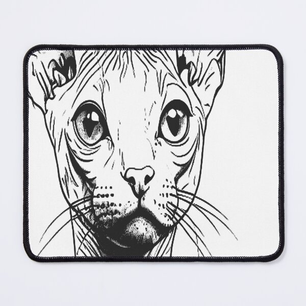 Item preview, Devon Rex Cat Line Art | Minimalist Cat Outline Print designed and sold by VestraDesign.