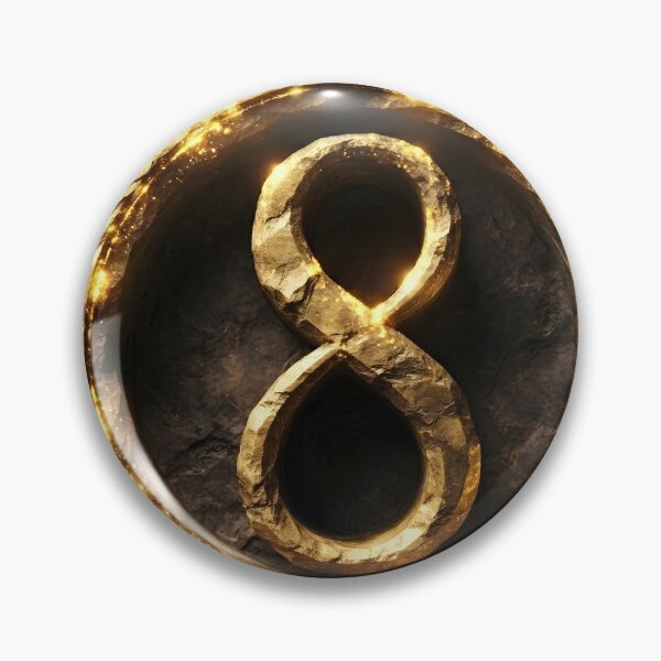 Item preview, Golden number 8 designed and sold by piakestore.