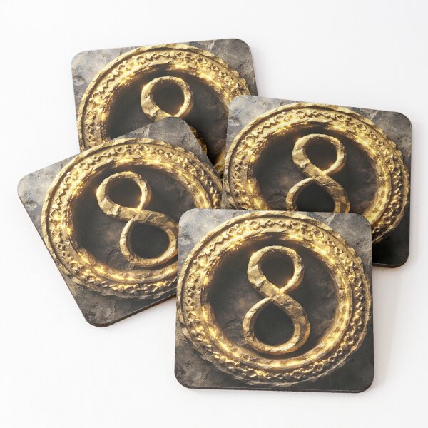 Item preview, Golden number 8 designed and sold by piakestore.