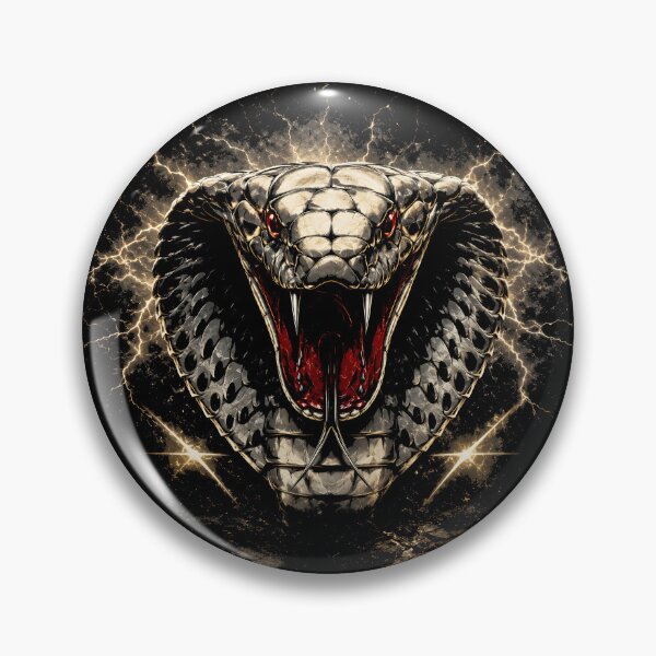 Item preview, Venom Strike – Fierce Cobra Fine Art Illustration | Dark Serpent Design designed and sold by Peter Kaul.