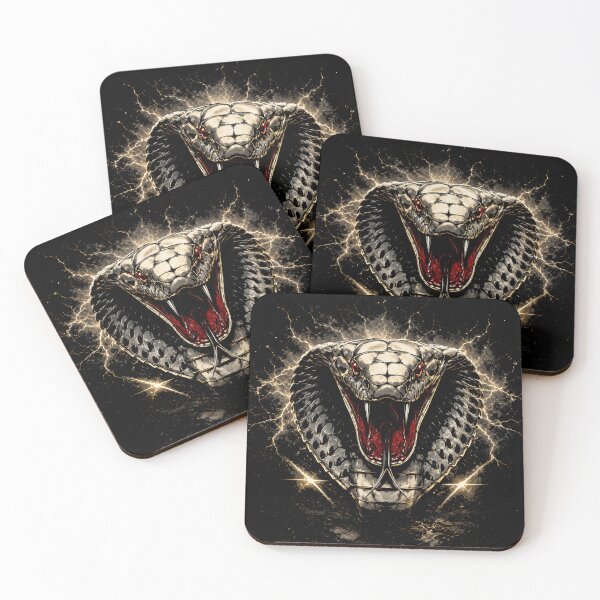 Item preview, Venom Strike – Fierce Cobra Fine Art Illustration | Dark Serpent Design designed and sold by Peter Kaul.