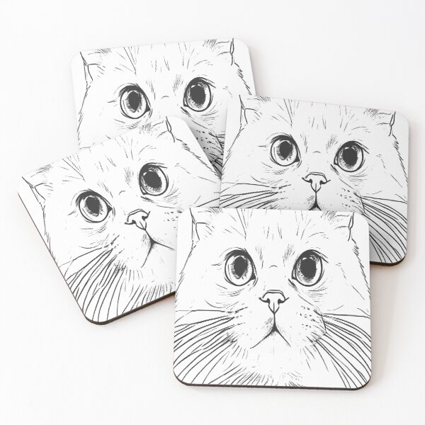 Item preview, Persian Cat Line Art | Minimalist Cat Outline Print designed and sold by VestraDesign.