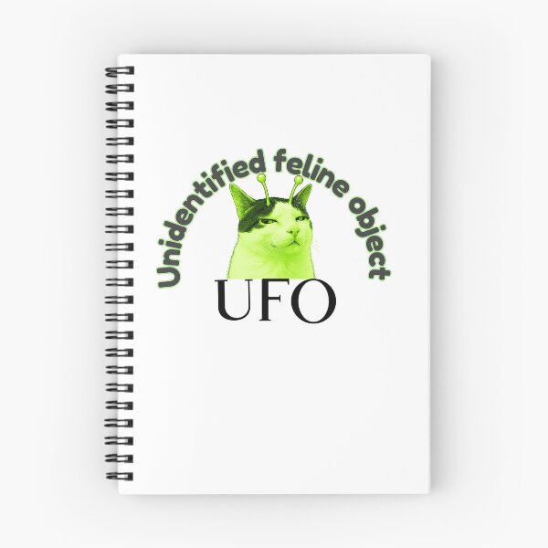 Item preview, UFO: unidentified feline object  designed and sold by Meenova Art.