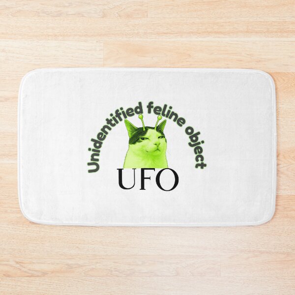 Item preview, UFO: unidentified feline object  designed and sold by Meenova Art.