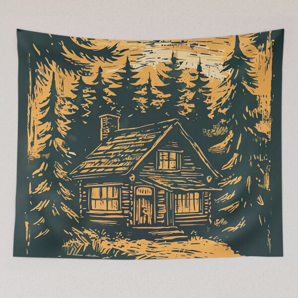 Item preview, Twilight Cabin Retreat designed and sold by ONYX Pixee.