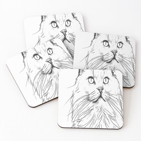 Item preview, Ragdoll Cat Line Art | Minimalist Cat Outline Print designed and sold by VestraDesign.