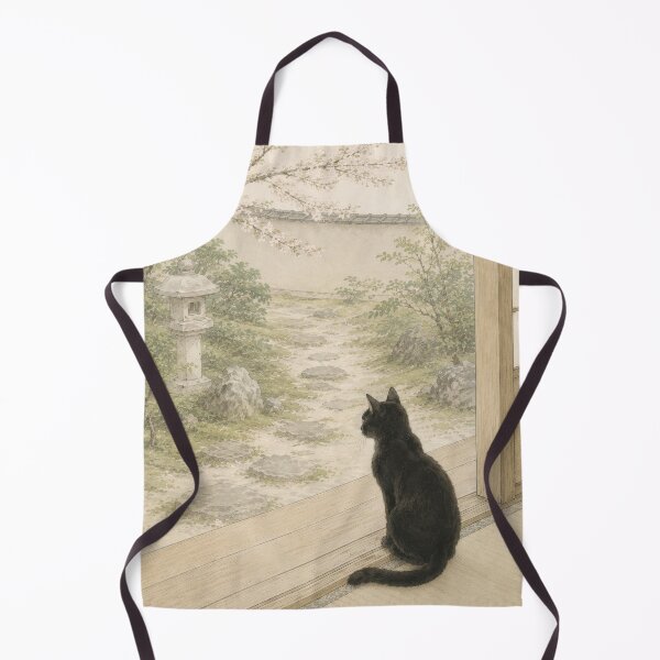 Item preview, Heian Cats #004 – Veranda Serenity designed and sold by YamatoCatStudio.