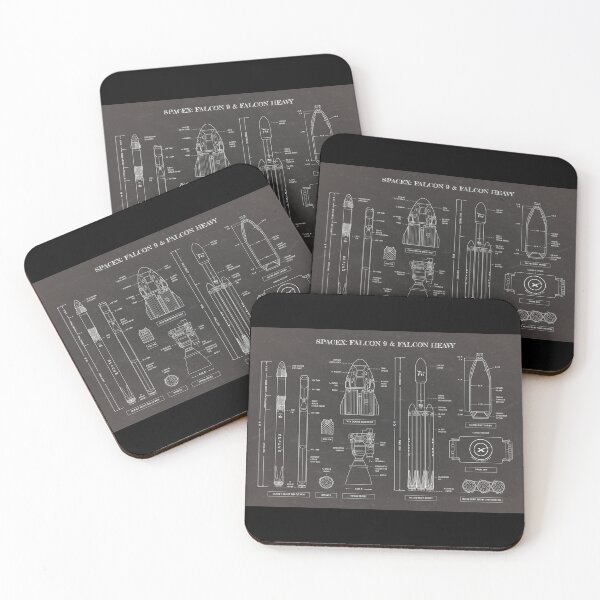Item preview, SPACEX: Falcon 9 & Falcon Heavy (Blackboard) designed and sold by BGALAXY.