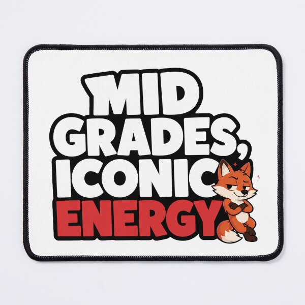 Item preview, Funny Fox Student Sticker | Mid Grades Iconic Energy | School Meme Gift designed and sold by Moonveil_Studio.