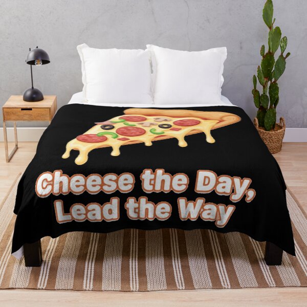 Item preview, Cheese The Day Lead The Way Pizza Pun designed and sold by DeliaDesignsCo.
