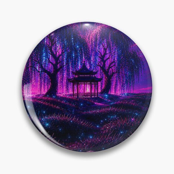 Item preview, Series The Glow of the Pagoda Part 3 Quiet Road Forward.(Cyberpunk Remaster) designed and sold by MaxDreamsArt.