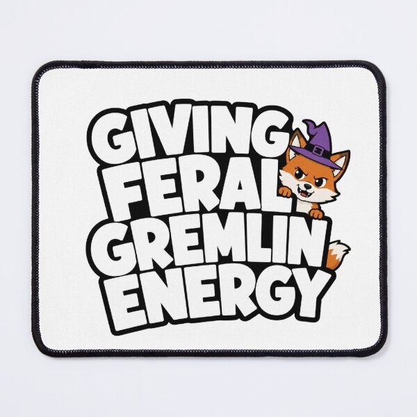 Item preview, Funny Fox Gremlin Sticker | Giving Feral Gremlin Energy | Meme Gift designed and sold by Moonveil_Studio.