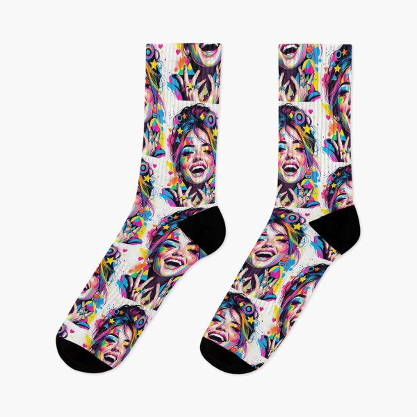 Item preview, Colorful Rainbow Pride Girl – Vibrant LGBTQ+ Pop Art designed and sold by HappyOops.