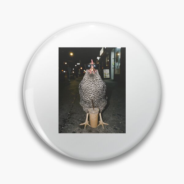 Item preview, Chicken Drinking Iced Coffee designed and sold by CharmiA Fox.