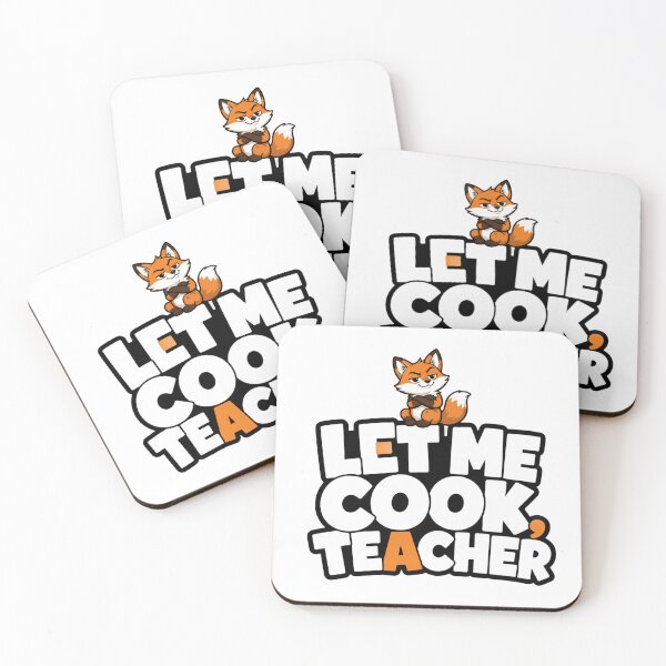 Item preview, Funny Fox Student Sticker | Let Me Cook Teacher | Back to School Meme designed and sold by Moonveil_Studio.
