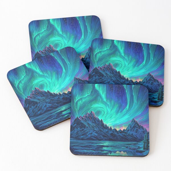 Item preview, Aurora Ice Peaks designed and sold by FrostyFrisby.