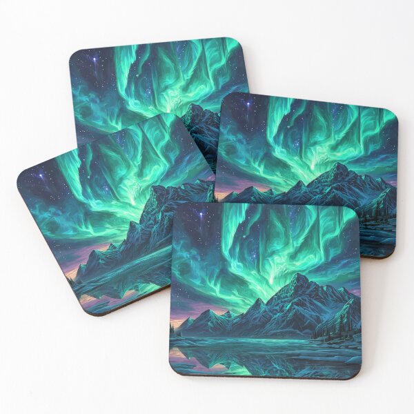 Item preview, Aurora Ice Peaks designed and sold by FrostyFrisby.