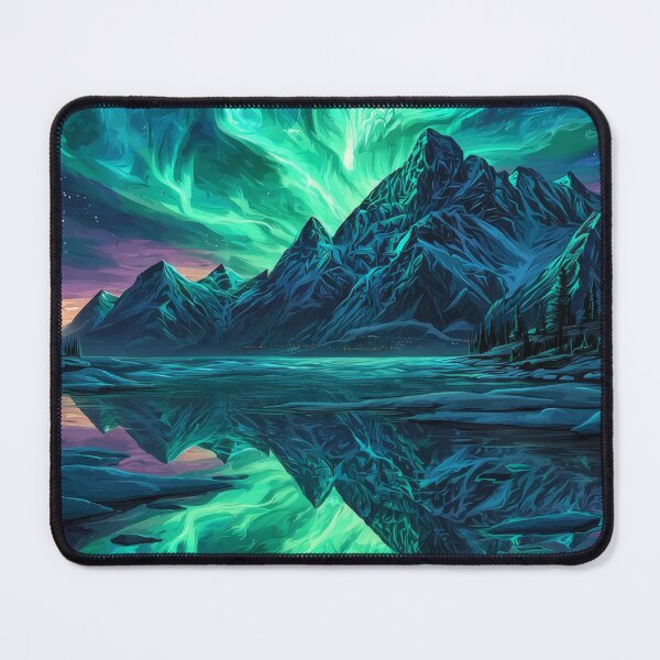Item preview, Aurora Ice Peaks designed and sold by FrostyFrisby.