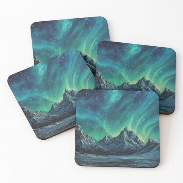 Item preview, Aurora Ice Peaks designed and sold by FrostyFrisby.
