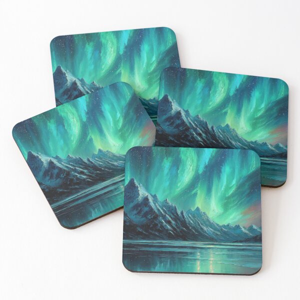 Item preview, Aurora Ice Peaks designed and sold by FrostyFrisby.