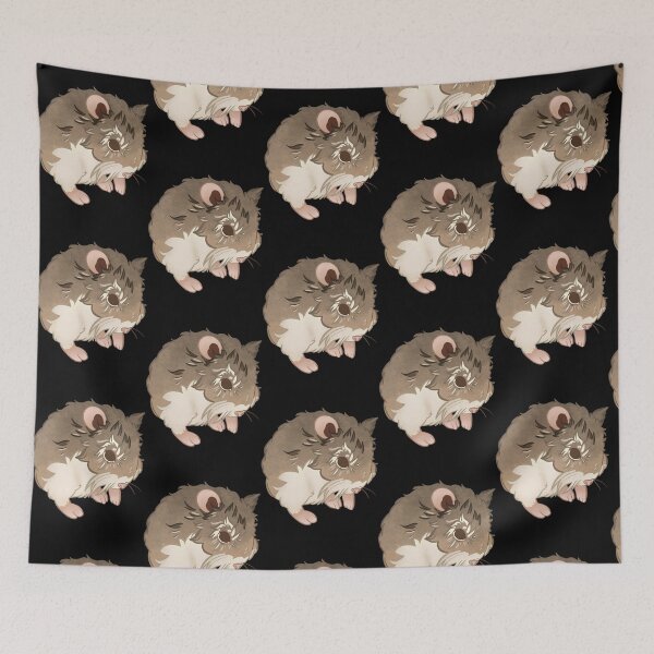 Item preview, Fluffy Dwarf Hamster Cute Pet Watercolor designed and sold by ChibiPalsCo.