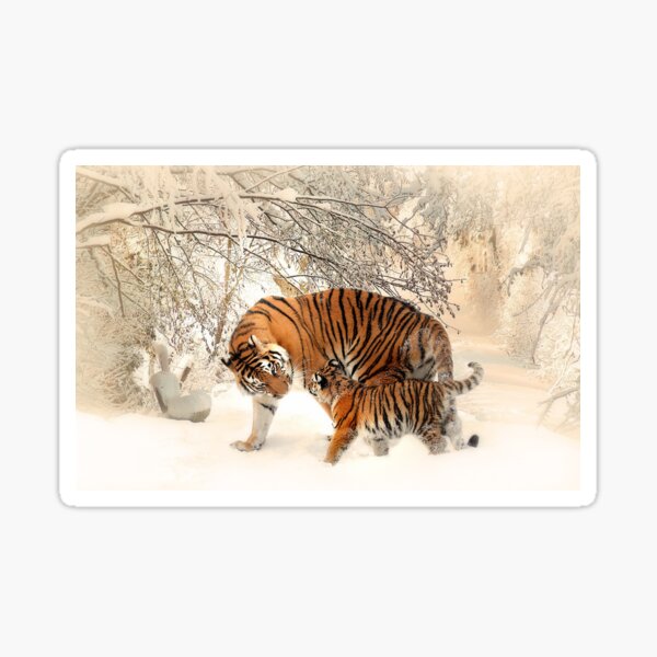 Vista previa del artículo con la obra «Animal tigre», diseñado y vendido por bestoffers.