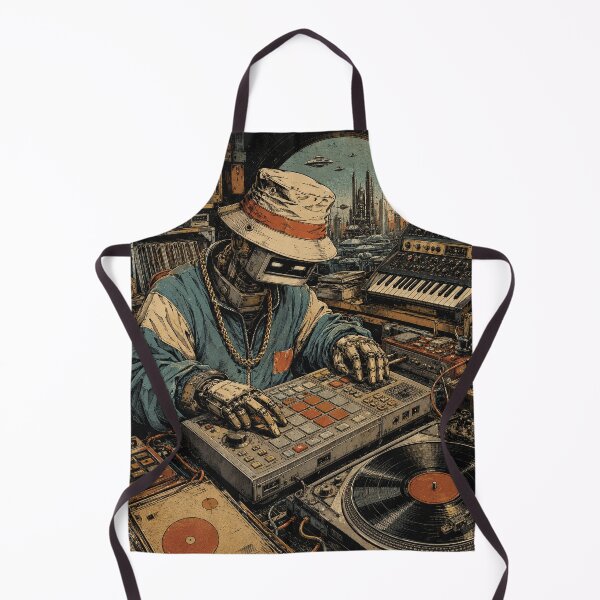 Item preview, Robot Beatmaker - AfterHrsCo - Late Night Creator Streetwear Design designed and sold by AfterHrsCo.