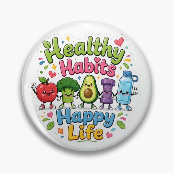 Item preview, Healthy Habits Kawaii Sticker designed and sold by PriyankaSonara.