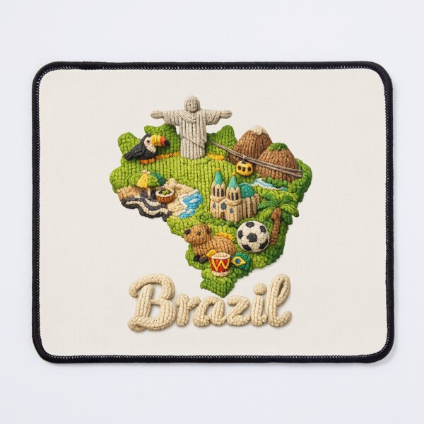 Item preview, Cute Knitted Brazil Landmark | Handmade Yarn Knit Travel Souvenir designed and sold by Moons Studio.