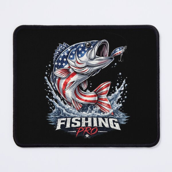 Item preview, Bass Fish USA Flag Fishing 4th of July Patriot designed and sold by OlakunleOloroz.